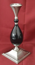 PartyLite Brushed Nickel and Black Candlestick picture