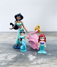 4 Assorted Disney Princess Figures Cake Toppers Ariel Jasmine Aurora picture