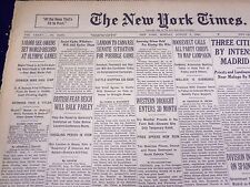 1936 AUG 3 NEW YORK TIMES - 110,000 SEE OWENS SET WORLD RECORD - NT 2093 picture