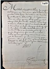 1775 Loius XVI Signed Document $800 Value picture