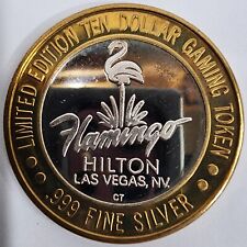 Flamingo Hilton Las Vegas 1946 .999 Silver Limited Edition $10 Gambling Token picture