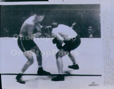 1935 Boxer Paulino Uzcudun Misses Left of JOE LOUIS Wire Photo picture