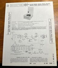 1958 RCA 9ED2KF 9ED2LE Record Player Photofact Service Manual Foldout Folder picture