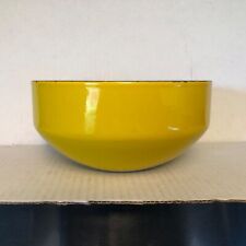 MCM MICHAEL LAX COPCO METAL ENAMEL BOWL YELLOW 6 INCHES picture