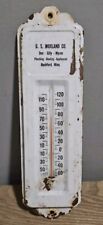 Vintage 1950s Metal Advertiding Thermometer Rushford Minn  picture