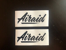 AIRAID Cold Air Intakes Racing Decals Stickers BLACK 2PC SET NHRA NASCAR Parts picture