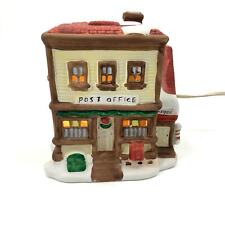 Noma Dickensville Collectibles VTG 1990 Porcelain Lighted Christmas Post Office picture