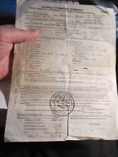 1950 ALASKA STEAMSHIP COMPANY VEHICLE SHIPPING RECEIPT -  BBA-50 picture