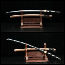 Handmade clay tempered folded steel blade sharp Japanese samurai sword KATANA picture