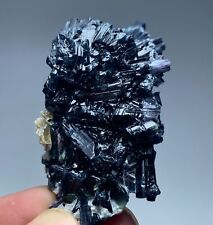 188 Cts Dark Blue-Black Tourmaline Crystal Cluster with Mica from Afghanistan.z picture