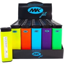Mk Lighter, 50 Ct Assorted Colors, Refillable Windproof Lighters, Full Tray picture
