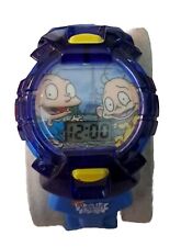 Rugrats In Paris The Movie Watch Tommy & Dil Burger King 2000 Blue New Battery  picture