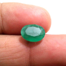 Gorgeous Zambia Emerald Oval Shape 3.30 Crt Unique Green Faceted Loose Gemstone picture