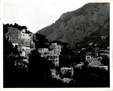 GA150 Orig Grant White Photo PICTURESQUE MOUNTAIN VILLAS OF CAPRI ISLAND ITALY picture