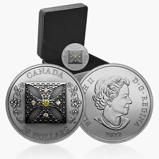Queen Elizabeth II Diamond Diadem 1oz Silver Coin Canada $20 2022 Real Crystals picture