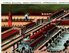 Sesqui Centennial Postcard 1926 Exposition Birdseye Aerial View Florida Building picture