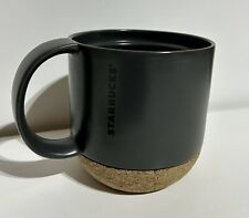 Starbucks Cork Bottom Gray Coffee Mug Ceramic 12 oz 2016 Retired No Lid picture