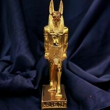 RARE ANCIENT EGYPTIAN ANTIQUITIES Golden Statue Of God Anubis Protector Tombs BC picture