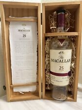 Empty Macallan 25yr Scotch Bottle & Box - 750ml picture
