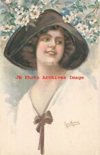 San Marco, Set of 6 Postcards, VRS No 891, Glamour Women with Hats picture
