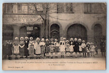 Metz Moselle Grand Est France Postcard Little Lorraines In National Costume 1918 picture