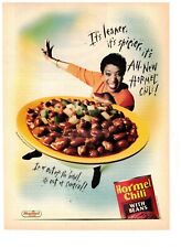Hormel Chili With Beans Leaner Spicier Vintage 1993 Print Ad picture