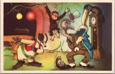 c1950s DOREMIAS DAS Dutch Fairy Tale Story Postcard #5 - Badger Monkey UNUSED picture