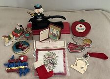 Vtg Christmas Lot - Iron Nutcracker Ornament Assortment, Angel, Humpty, Teacher picture
