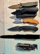 Lot of 5 knives, Spyderco/Leatherman/Kershaw/Gerber/The James Brand picture