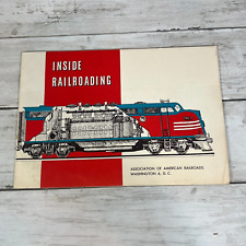 Vtg 1957 Inside Railroading Booklet 2nd Ed American RR Train Overview Book picture