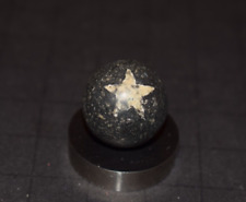 Victorin Era 1800's Antique Toy Star Fired Clay Marble Size .781