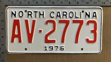 1976 North Carolina truck license plate AV 2773 YOM DMV FUN COLORS 13608 picture