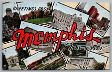 Postcard Greetings from Memphis Tennessee Posted 1943 picture