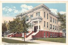 Carter County Oklahoma First Christian Church Ardmore OK Vintage Postcard CP323 picture