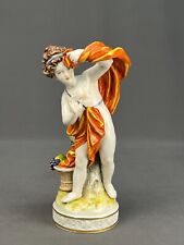 Antique Volkstedt Dresden German Young Maiden w/Grapes 9 3/4
