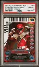 2013 Power Rangers Action Card Game Series 1 Rise of Heroes Red Ranger PSA 10 picture