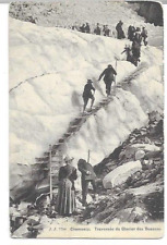 Sion, Switzerland 1912 Postcard, Chamonix, Climbing Glacier des Bossons picture