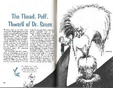 DR SEUSS 1956  PICTORIAL THEODOR GEISEL - THNAD PELF THWERLL BOOK ART SAMPLES picture