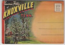 Knoxville Tn Tennessee Vintage Postcard Souvenir Folder 18 Views  picture