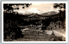 RPPC Real Photo Postcard -  CO, Denver - Vista of Mt. Evans, & Bear Creek Valley picture