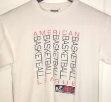 Vtg AMERICAN BASKETBALL LEAGUE T SHIRT Rare ABA Ladies 90's Women's USA MADE  picture