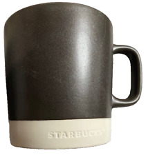 Starbucks Coffee Mug, Two Tone Brown and Tan, Starbucks Imprinted Bottom, 14 oz picture