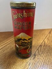 Loose-Wiles Biscuit Co Sunshine Ginger Wafer Bakery Keebler Tin picture