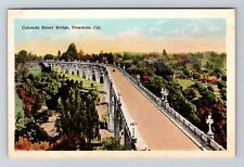 Pasadena CA-California, Colorado Street Bridge, Vintage Postcard picture