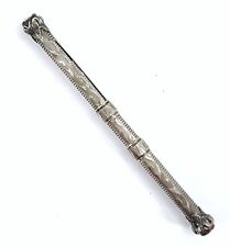 Antique Sterling Silver Mabie Todd NY Dual Combo Dip Pen Mechanical Pencil picture