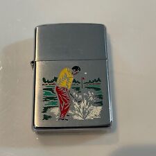 RARE Vintage 1970’s Zippo Golf Player Lighter picture