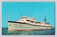 Postcard Wisconsin Milwaukee WI Clipper Ship Great Lakes Muskegon MI 1960s picture