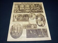 1918 JUNE 23 NY TIMES PICTURE SECTION - BARNARD COLLEGE FARMERETTES - NT 8821 picture