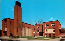 Moorhead Minnesota Trinity Lutheran Church & Parish Building Chrome Postcard picture