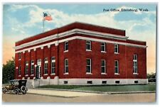 c1910's Post Office Building Car Ellensburg Washington WA Antique Postcard picture